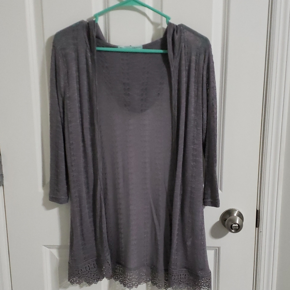 Maurice's hooded cardigan